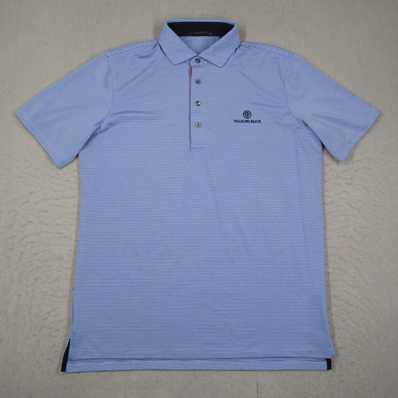 Greyson Other - Greyson Mens Talking Rock Golf Polo Shirt Blue Stripe Size Large Performance L